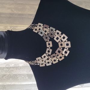 NWT Chico's 3 strand gold tone necklace